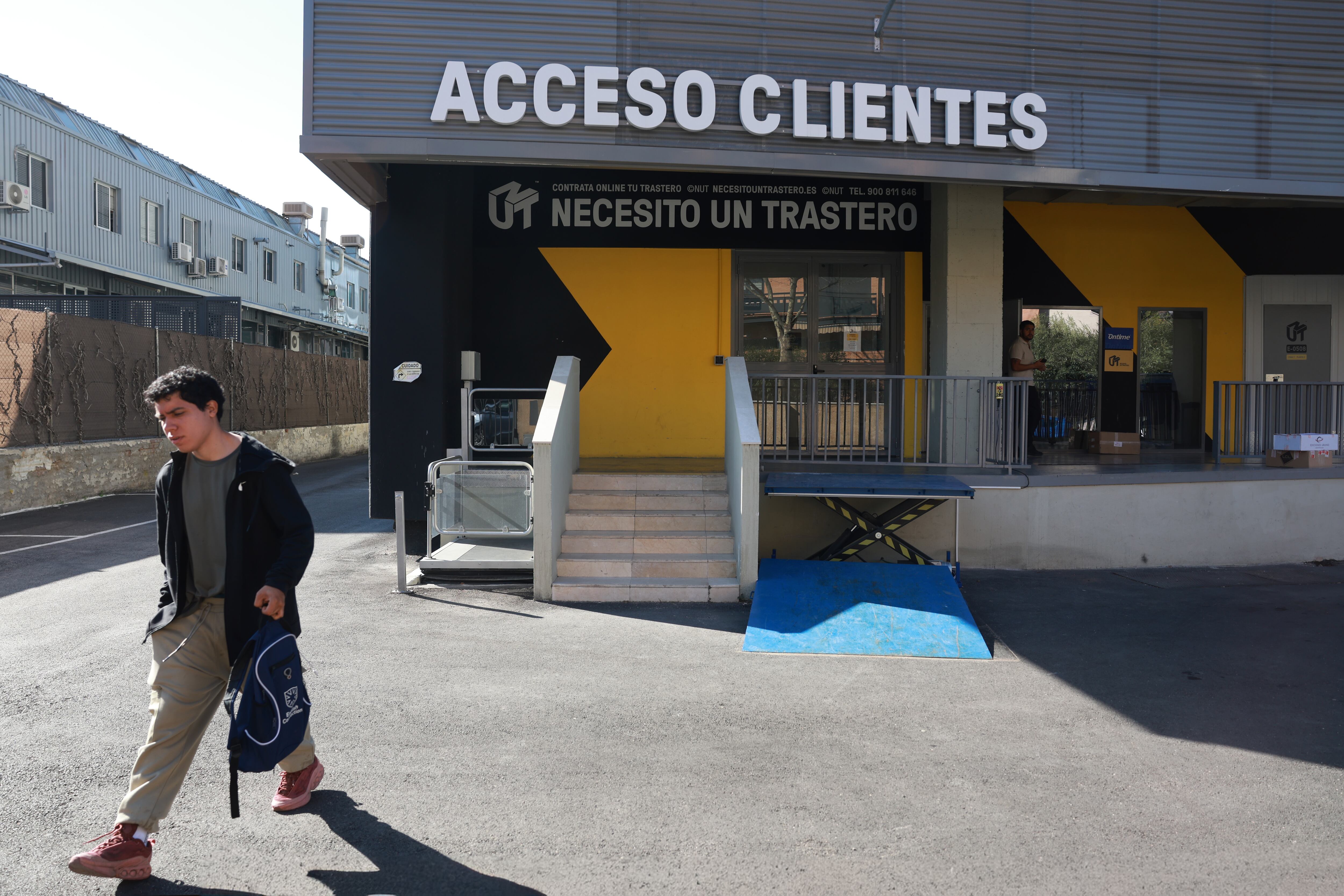 La fachada del local de Necesito un trastero en Pozuelo.