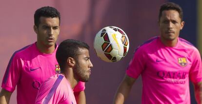 Rafinha, durante un entrenamiento de esta temporada.