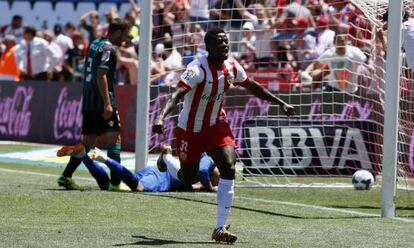 Azeez celebra el gol de la victoria ante el Betis