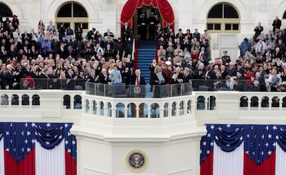 Discurso inaugural de Donald Trump en enero de 2017.