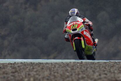 El piloto español Nicolás Terol, esta mañana, en Jerez.