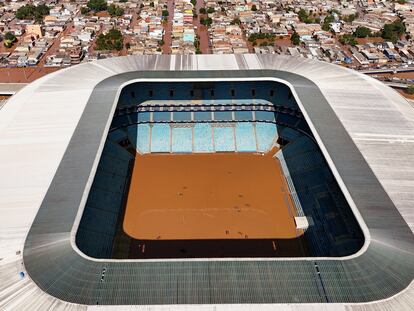 El estadio Arena Gremio en Porto Alegre, Brasil