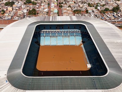 El estadio Arena Gremio en Porto Alegre, Brasil, el 6 de mayo 2024.