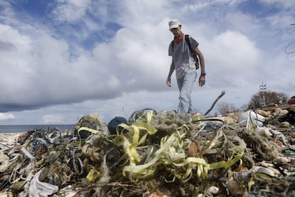 Jorge Sánchez, Coordinador de la ONG Help 2 Oceans, en San Andrés (Colombia).