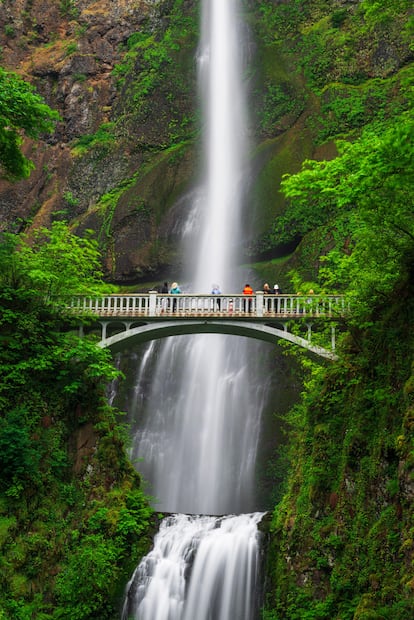 Las cataratas de Multnomah, en el Columbia River Gorge National Scenic Area (Oregón, EE UU).