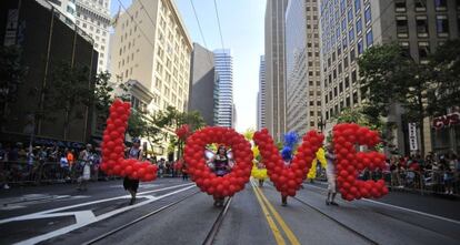 La marcha que ha recorrido las calles de San Francisco.