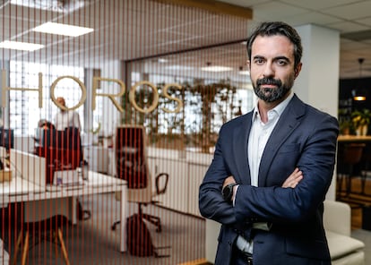 Javier Ruiz, director de inversiones de Horos AM, durante la entrevista este jueves.