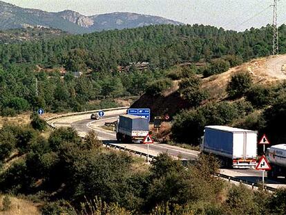 Aspecto de uno de los <i>puntos negros</i> de la autovía de Despeñaperros.