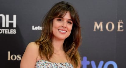 Actress Adriana Ugarte on the Goyas red carpet.