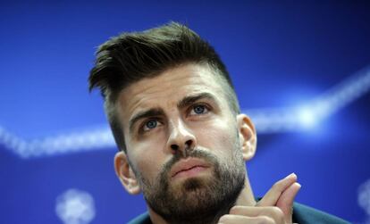 Piqué, en roda de premsa