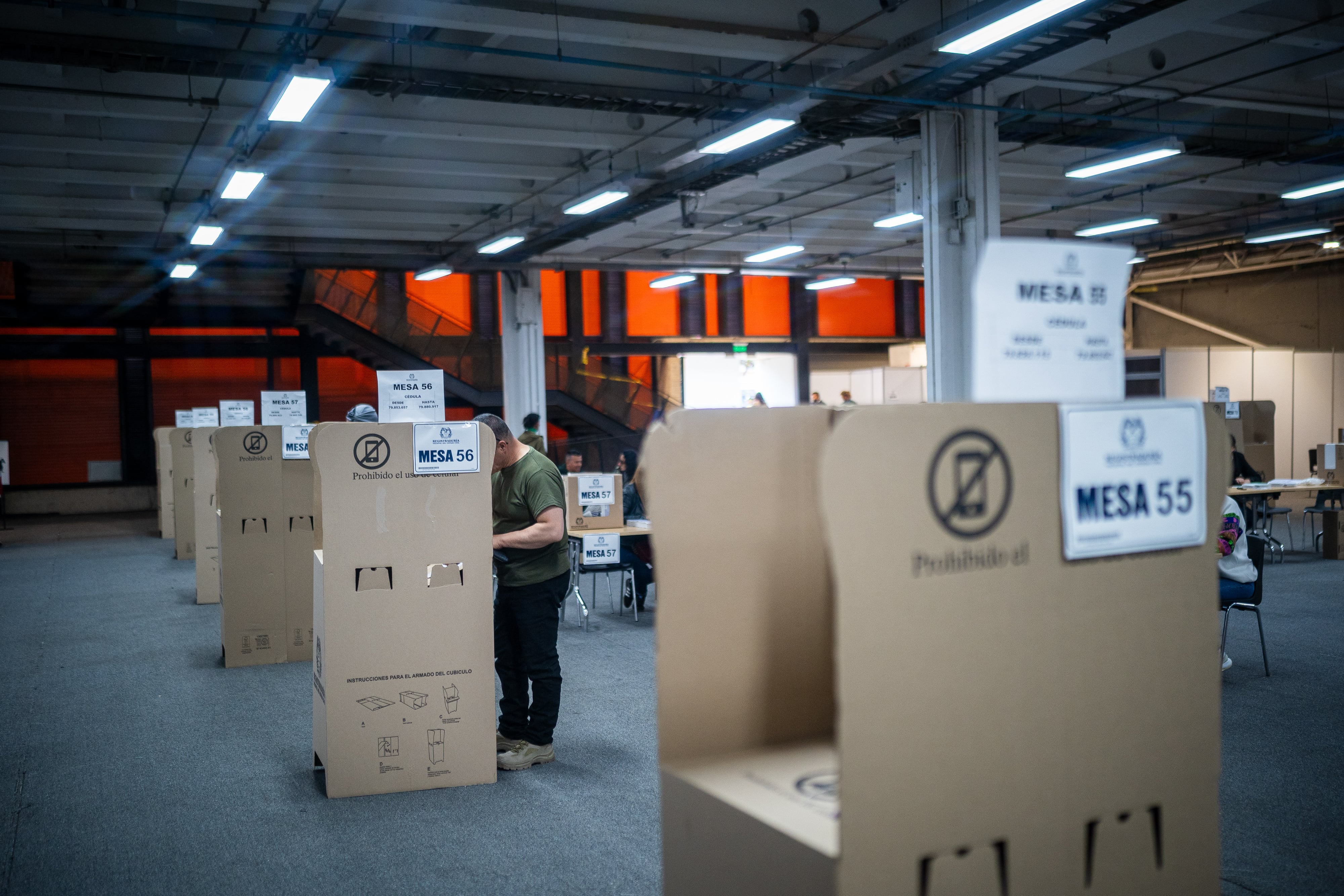 Jornada electoral en Bogotá (Colombia), en octubre de 2025.