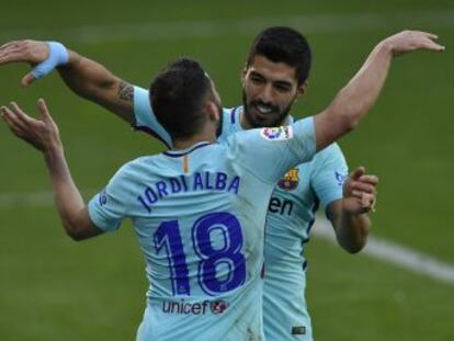 El argentino asiste a Suárez y por primera vez se queda sin hacerle un gol a un buen equipo de Mendilibar