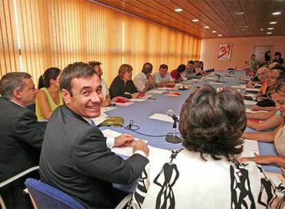 Primera reunión de la nueva Ejecutiva del Partido Socialista de Madrid.