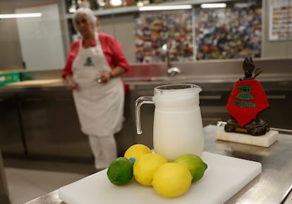 Sorbete de limón de la sociedad Gazteluleku en Pamplona