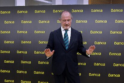 Rodrigo Rato, el día de la presentación oficial de Bankia.