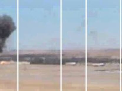 Reconstrucci&oacute;n del accidente de avi&oacute;n de Spanair a trav&eacute;s de los fotogramas de un v&iacute;deo de AENA sobre el siniestro.