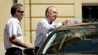 Rafael Aznar, tras una reuni&oacute;n con el presidente de la Generalitat, el pasado mes de julio. 