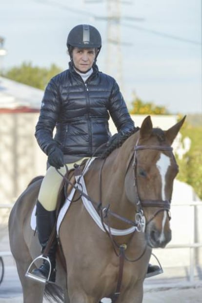 La infanta Elena de Borbón durante el CSN4, en Badajoz, en 2013.