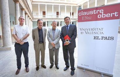 Joan Ramon Sanchis, Francisco Álvarez, Josep Torrent y Emili Villaescusa.