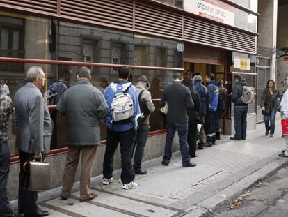 Oficina de Empleo en Madrid. 