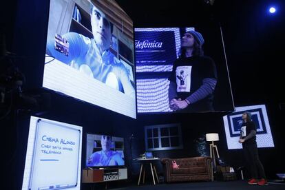 Chema Alonso, Chief Data Officer de Telefónica, en la presentación de Aura hoy.