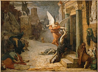 &#039;Peste en Roma&#039; (1869), de Jules-&Eacute;lie Delaunay.