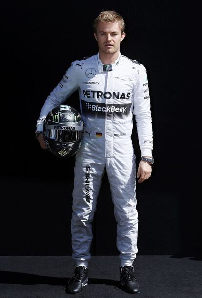 El alemán Nico Rosberg del equipo Mercedes Petronas.