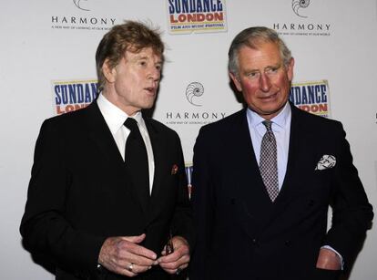 Robert Redford y Carlos de Inglaterra, en la edición de Sundance London.