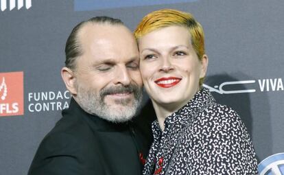 El cantante Miguel Bos&eacute; y su sobrina, la modelo Bimba Bos&eacute;.