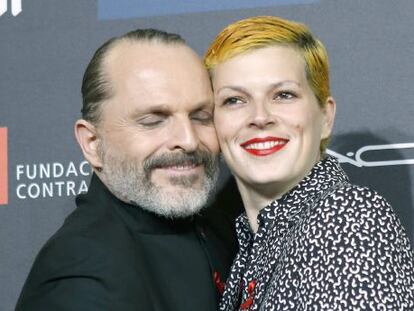 El cantante Miguel Bos&eacute; y su sobrina, la modelo Bimba Bos&eacute;.