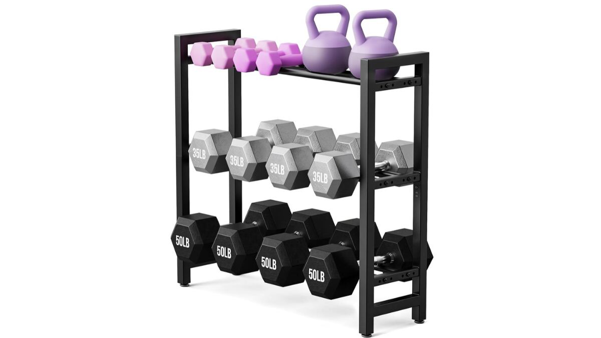 Soporte para mancuernas.