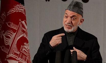 El presidente de Afganistán, Hamid Karzai.