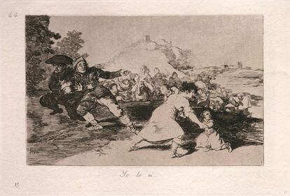 'Yo lo vi' (1863), de Goya.