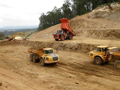 Fotograf&iacute;a de las obras de la autov&iacute;a distribuida por la Xunta el pasado junio.