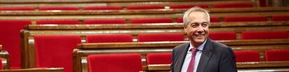 Pere Navarro y Orio Junqueras antes de que comience el Debate de Política General.