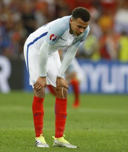 Dele Alli, tras el partido.