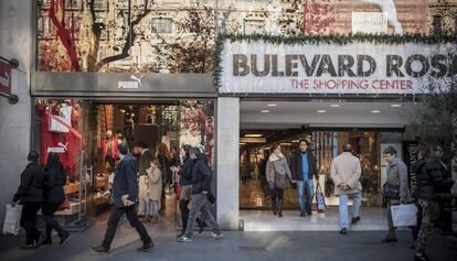 Entrada a les galeries del Bulevard Rosa, en una imatge d'arxiu.