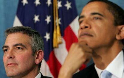 George Clooney y Barack Obama.