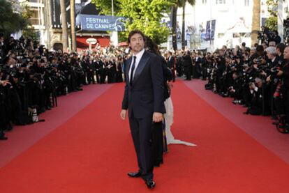 Javier Bardem, sobre la alfombra roja de Cannes.