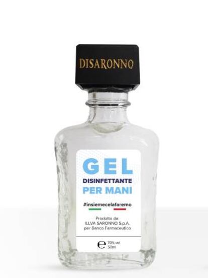 La multinacional llva Saronno, productora de licor, donó 100.000 botes de gel desinfectante al Banco Farmacéutico de Italia.