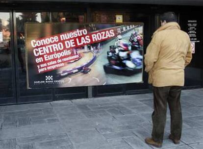 El circuito Carlos Sainz Center, en el centro comercial Barrio Art Déco, estaba ayer cerrado.