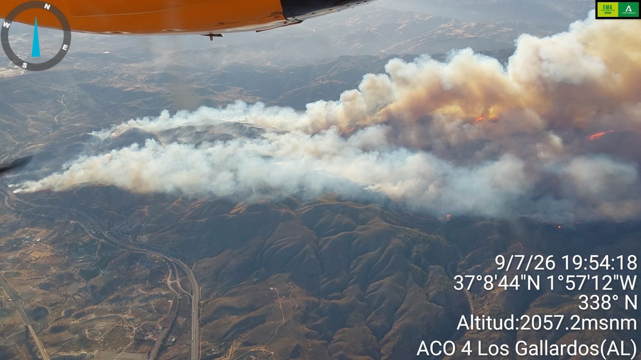 El incendio de Los Gallardos en Almería, en imágenes        