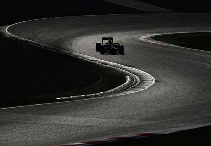 Sebastian Vettel ensaya con su nuevo monoplaza en Montmeló.