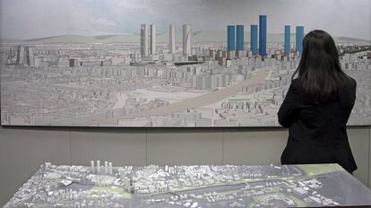 A mock up of the proposal to transform the north of Madrid.