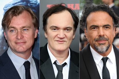 Christopher Nolan, Quentin Tarantino y Alejandro G. Iñárritu.