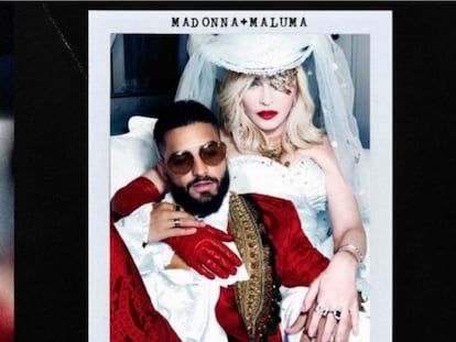 Madonna e Maluma divulgaram nesta quarta-feira a música que cantam em parceria, ‘Medellín’.