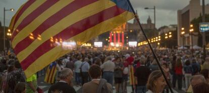 Acto final de campa&ntilde;a de Junts pel s&iacute;.