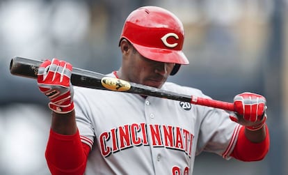 El cubano Yasiel Puig, de los Cincinnati Reds.