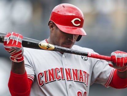 El cubano Yasiel Puig, de los Cincinnati Reds. 