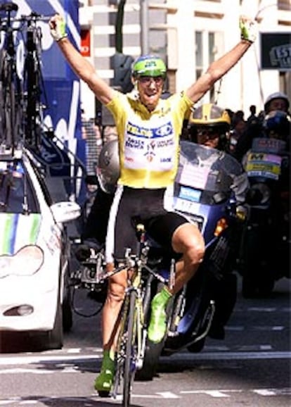 Javier Pascual, al ganar la Vuelta a Murcia.
